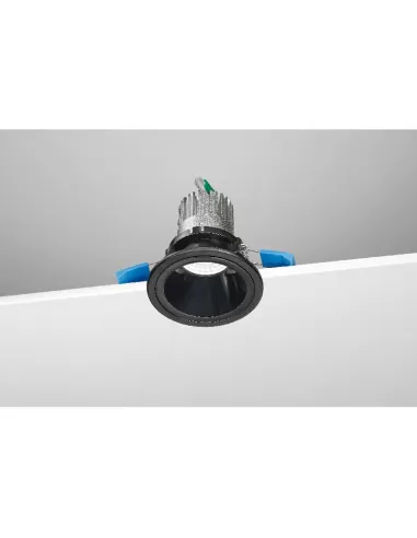Nobile d1r//40//4k//b rundes, festes Downlight 8,5 W, 4 K, Schwarz